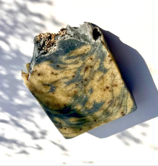A bar soap - Earth Triple Cleanser - Charcoal, Mint & Sage