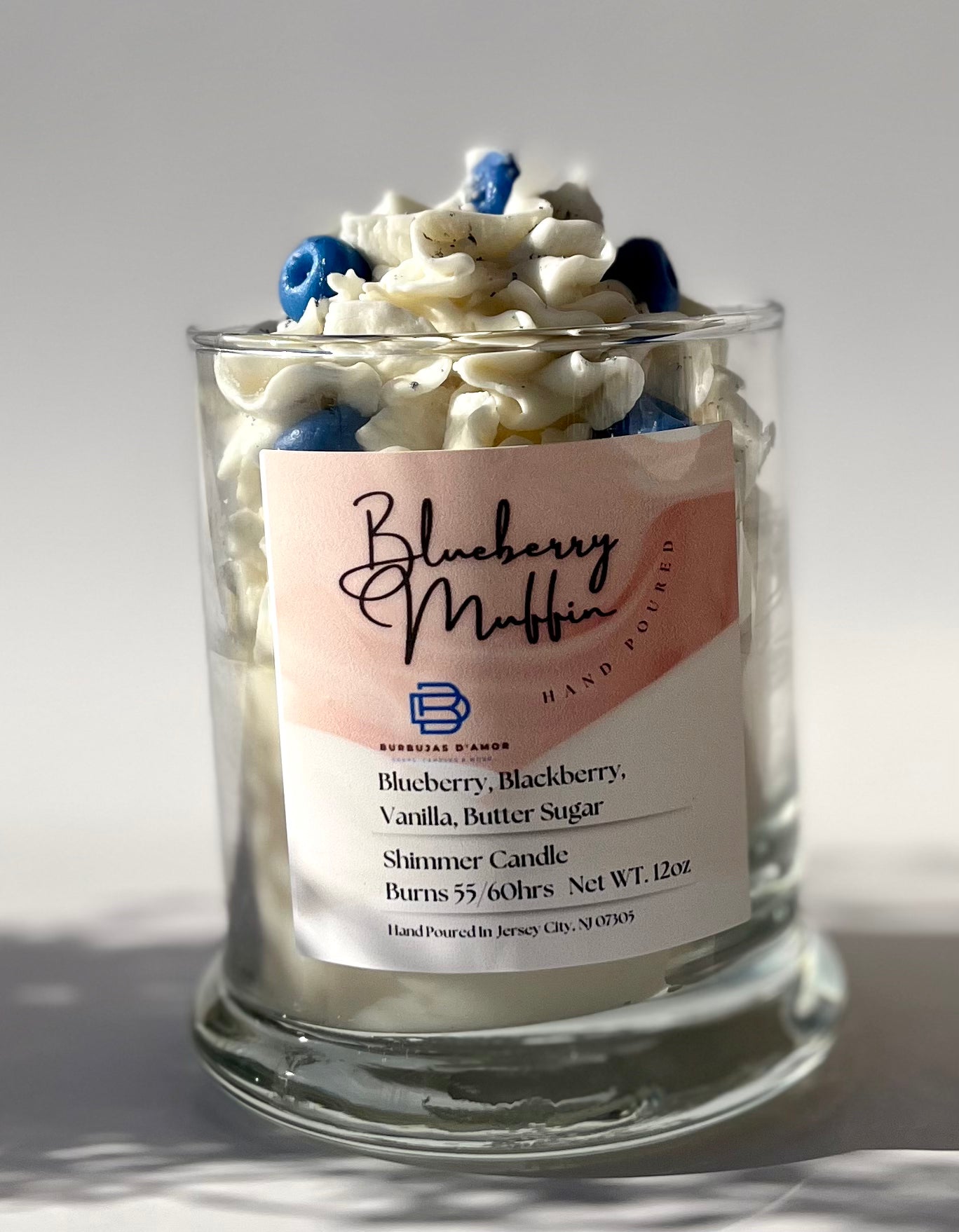 Candles -Blueberry Muffin Piped Shimmer Candle