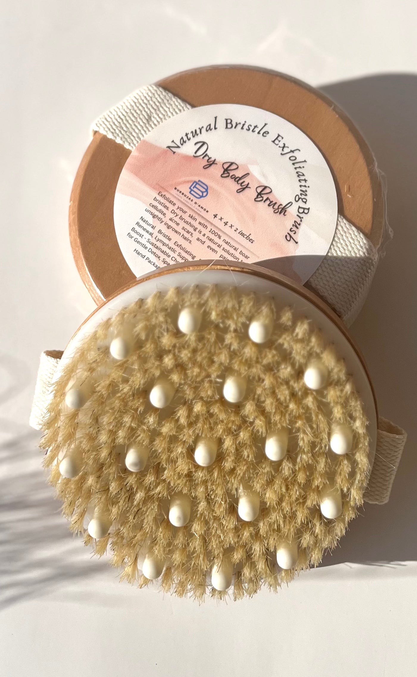 Exfoliating Dry Brushing Body Brush with Massage Nodules