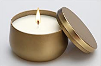 Candles - Tranquil Earth Essence Shimmer Tins Candles