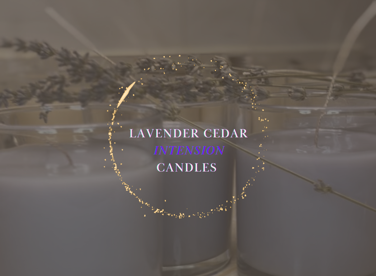 Lavender Cedar Shimmer Intention Candle